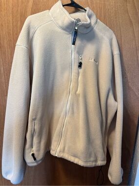 Cream full-Zip Fleece Jacket NEW!